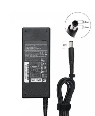 Chargeur Adaptateur Secteur  90W 19V 4.74A avec Connecteur DC 7.4×5.0mm  Compatible PC Portable HP Compaq