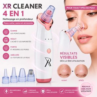 XR Cleaner 4 en 1 – Aspirateur de Points Noirs Rechargeable