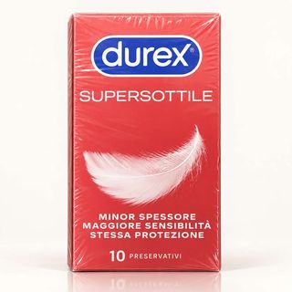 Durex Supersottile Regular Fit Condoms, 10 Pack