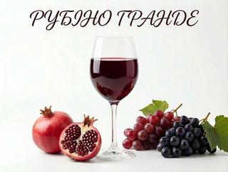 Вино "Рубіно Гранде" червоне напівсолодке 1 л