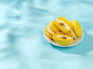 Лимонно-м'ятний макарон