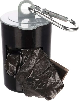 PORTE-SAC À DÉJECTIONS WAISTY NOIR + 2 ROULEAUX 5x4,5x11,5CM