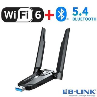 Lb Link Adaptateur Wifi AX900 Faste Wi-Fi 6 Bluetooth 5.4 High Gain USB Adapter WDN900AXBT, 600Mbps Wi-Fi 6 Dual Band 2.4+5G à Gain élevé