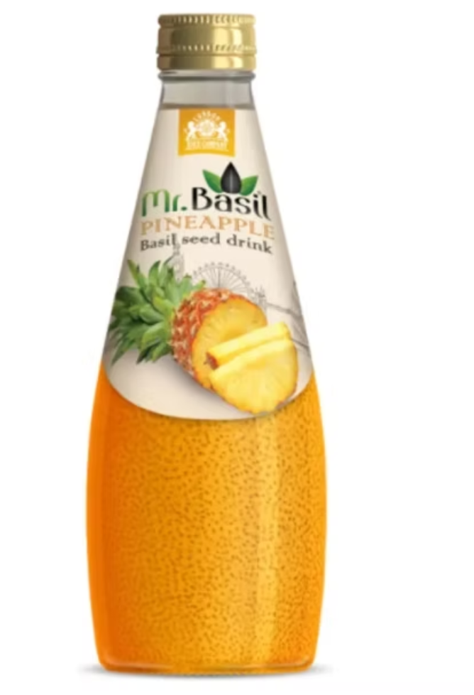 Boisson aux graines Mr Basil Ananas Basilic