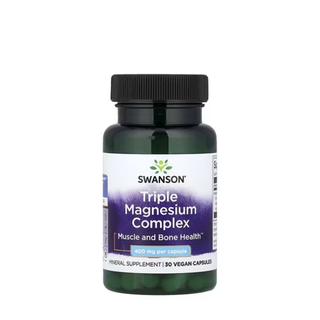 Swanson Triple Magnesium Complex 400mg - 30 Capsules