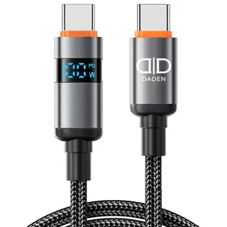 Cablu USB-C la USB-C 100W cu Afisaj Digita