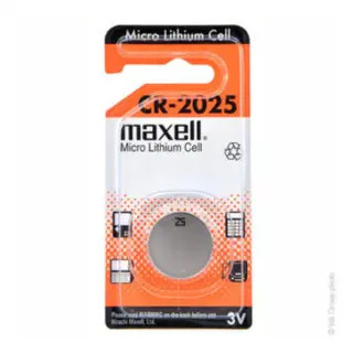 Maxell PILE Bouton CR2025 Lithium 3V