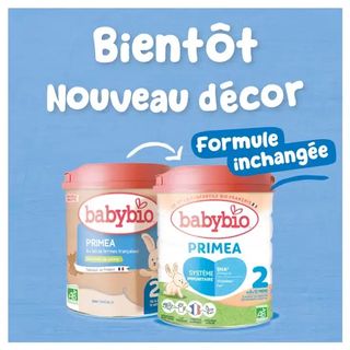 BABYBIO LAIT PRIMEA 2EME AGE DE 6-12MOIS 800G
