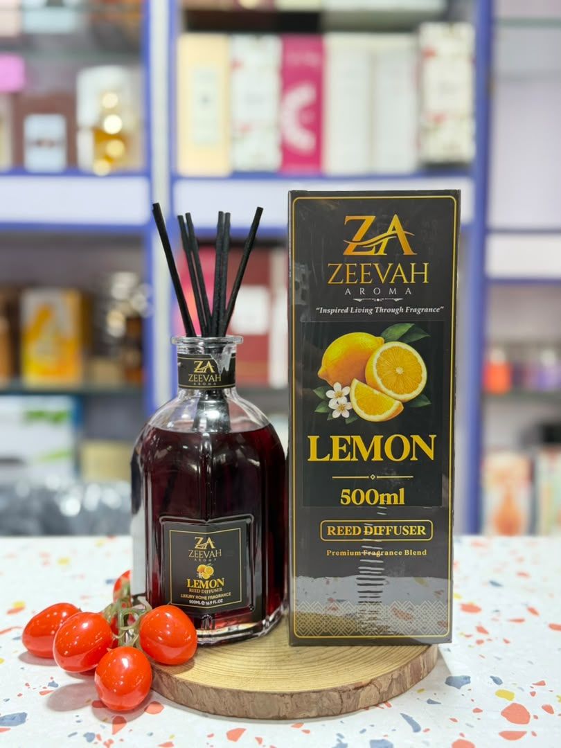 ZEEVAH Aroma Lemon Reed Diffuser, 500ml