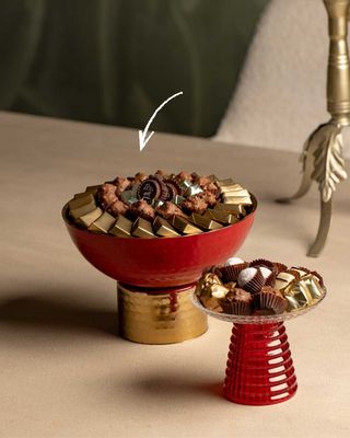 Serviteur MF rouge - Chocolat