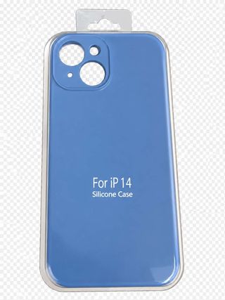 სილიკონის ტელეფონის ქეისი-IPHONE 14 (ლურჯი)