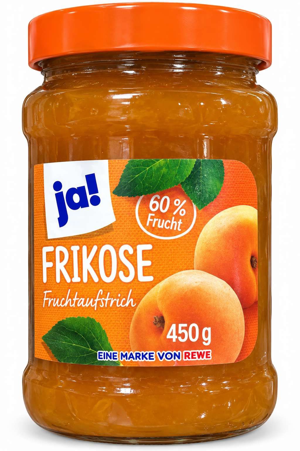 ja! Confiture d'Abricots 60% Fruits – 450 g