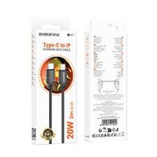 USB კაბელი-BOROFONE BX87 TYPE-C to lightning (IP) 2M