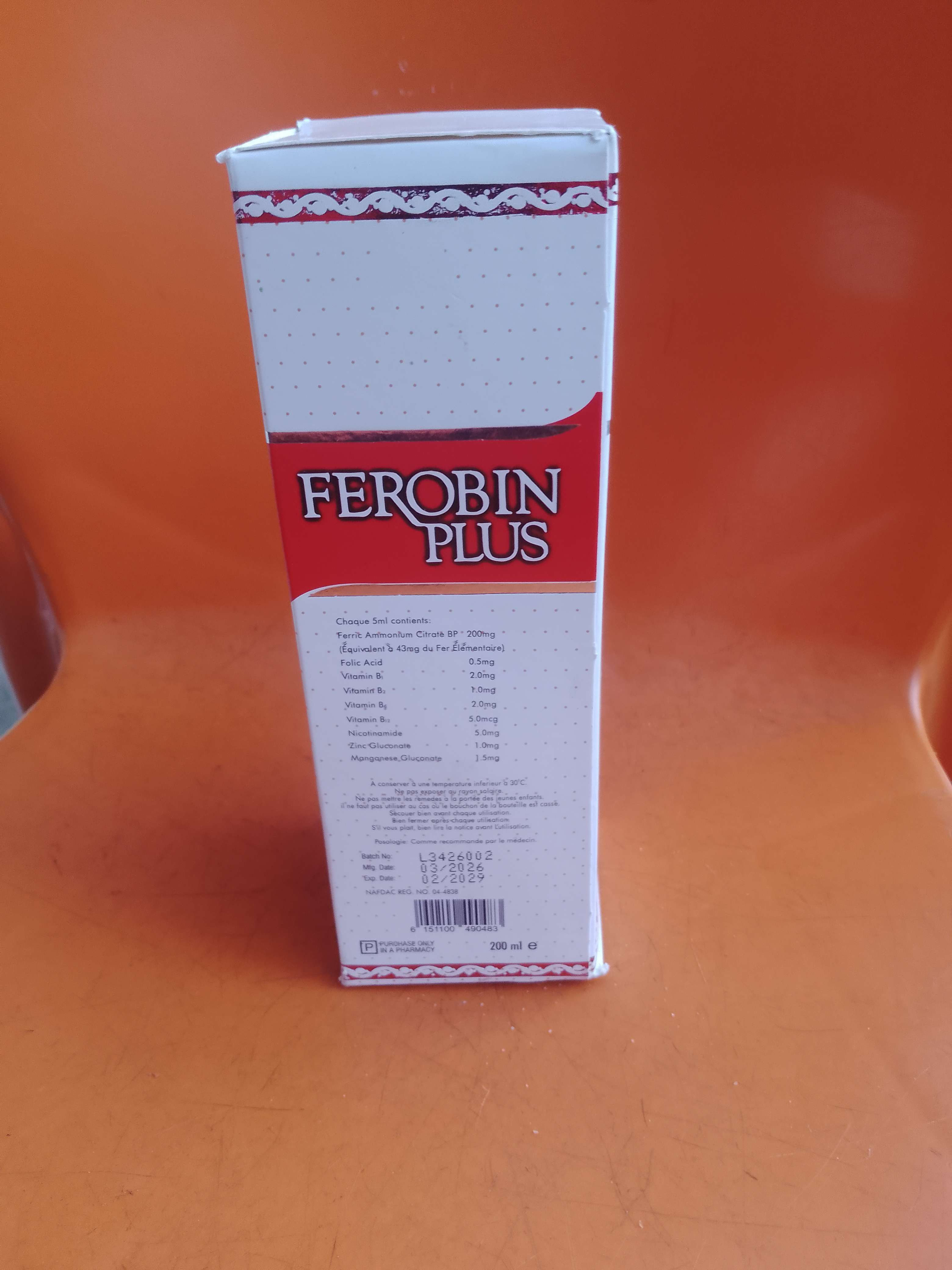 Ferobin Plus Liquid, 200Ml