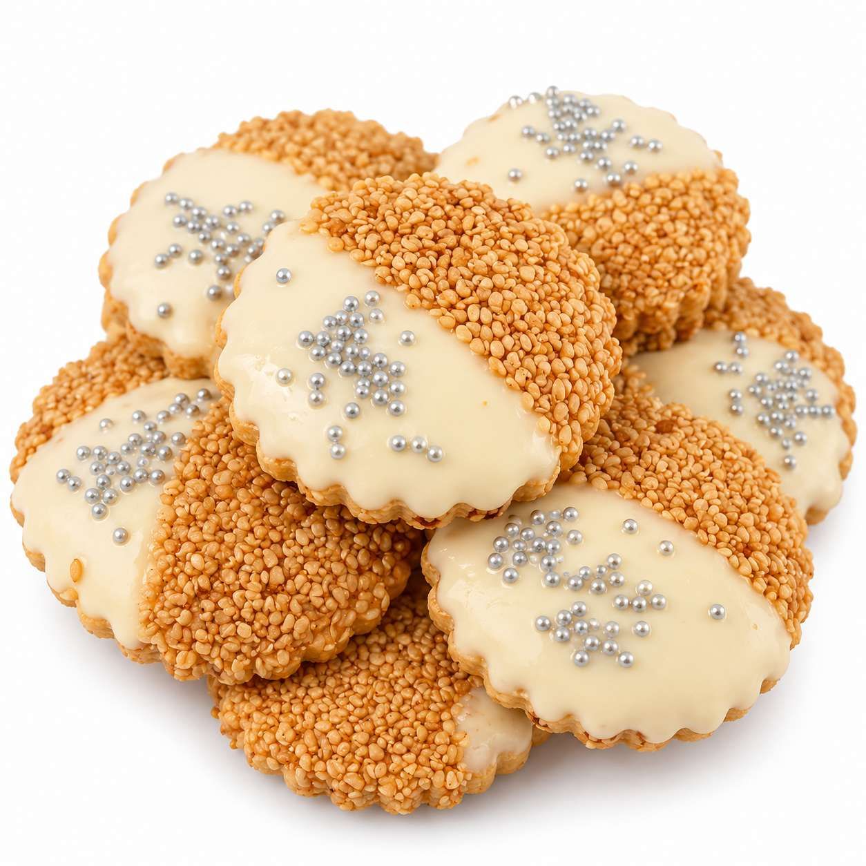 Sablés au Chocolat Blanc & Sésame by pussin 500 g