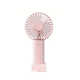 Mini Ventilateur avec Support Téléphone Portable Compact et Portable Rose