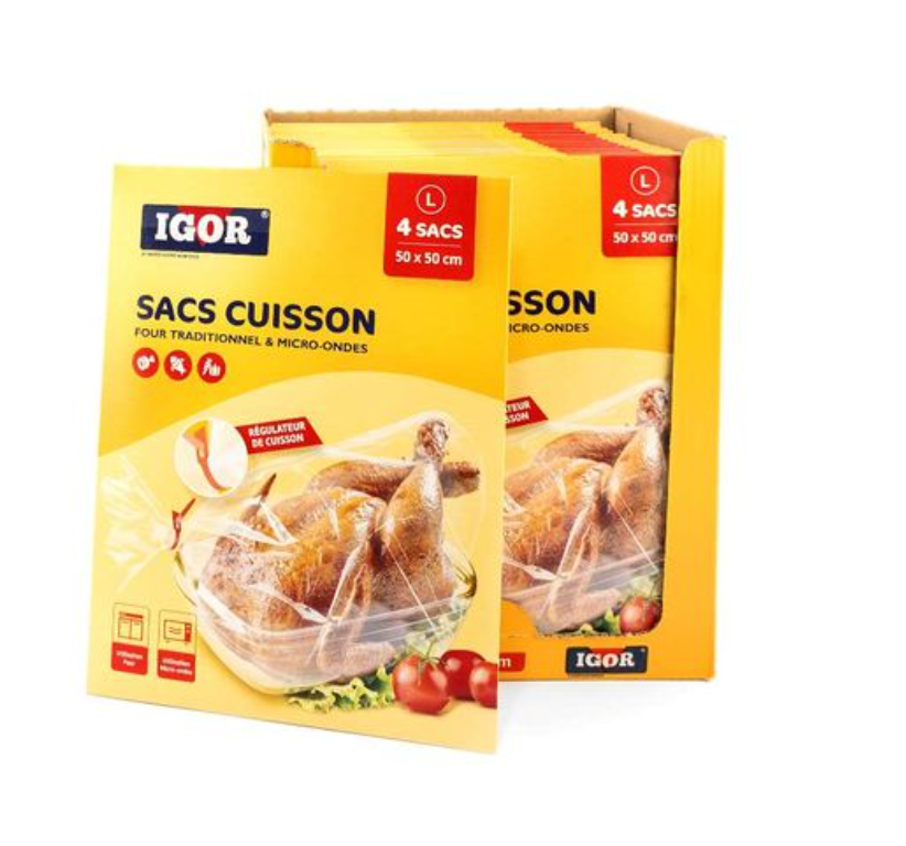 Igor Sacs Cuisson Four et Micro-Ondes Taille L 50 x 50 cm – 4 Sacs