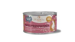Karma dla dorosłych kotów Perro Pork, 185 g