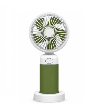 Mini Ventilateur Portable Type-C,Rechargeable, 3 Vitesses Réglables Vert