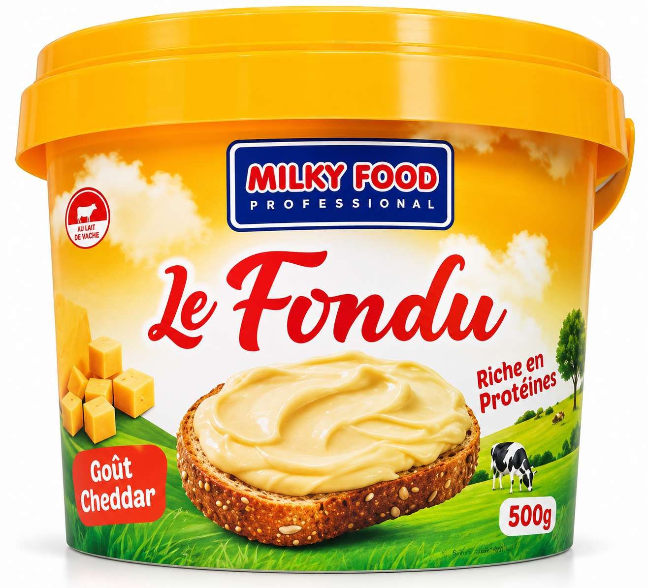 Milky Food Professional Le Fondu Goût Cheddar – 500 g