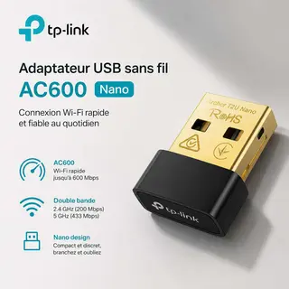 Adaptateur USB sans fil AC600 Nano
