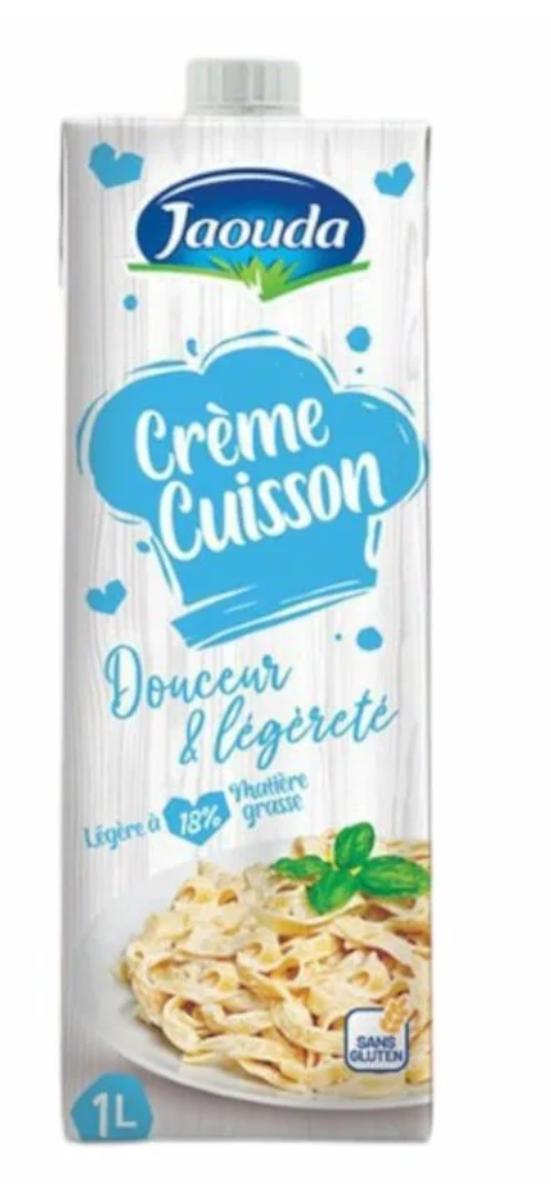 Jaouda Crème Cuisson Douceur & Légèreté 18 % MG – 1 L