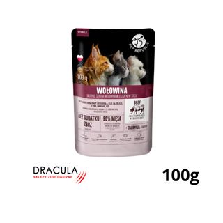 PetRepublic karma mokra z wołowiną dla kotów po sterylizacji 100 g