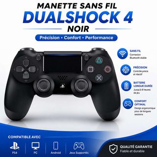 Manette Ps4 Sans Fil DualShock 4 – Noir