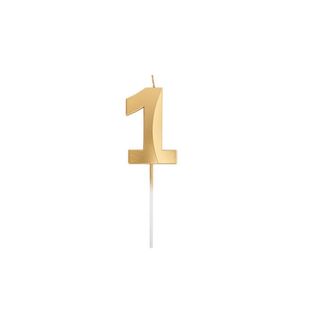 Bougie d'anniversaire pour gâteau, numéro 1 de décoration