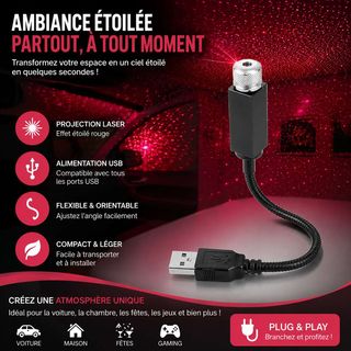 Projecteur Laser USB – Transformez Votre Espace en Ciel Étoilé