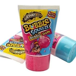 BUBBLE SQUEEZE GUM TUTTI FRUTTI 30g JOHNY BEE