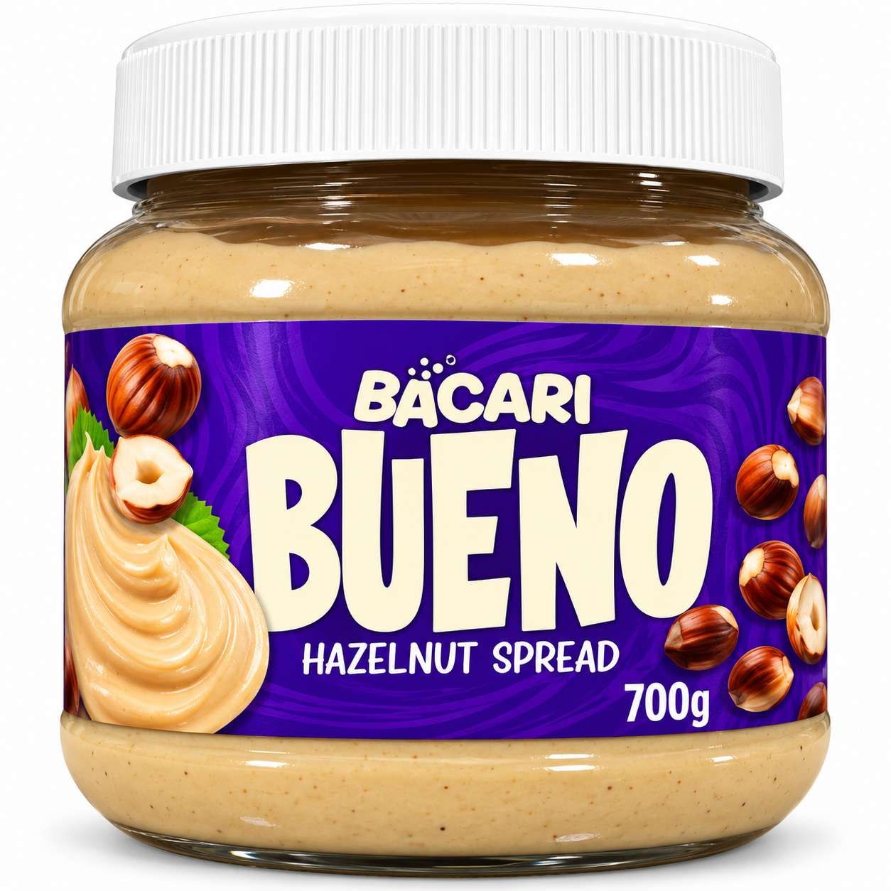 Bacari Bueno Pâte à Tartiner Noisettes – 700 g