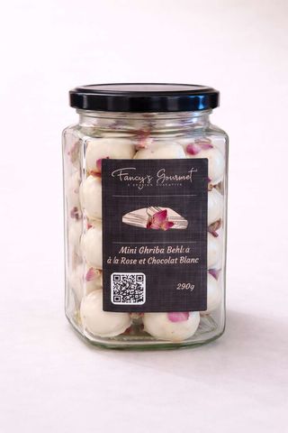 Mini ghriba behla enrobée au chocolat blanc 290g
