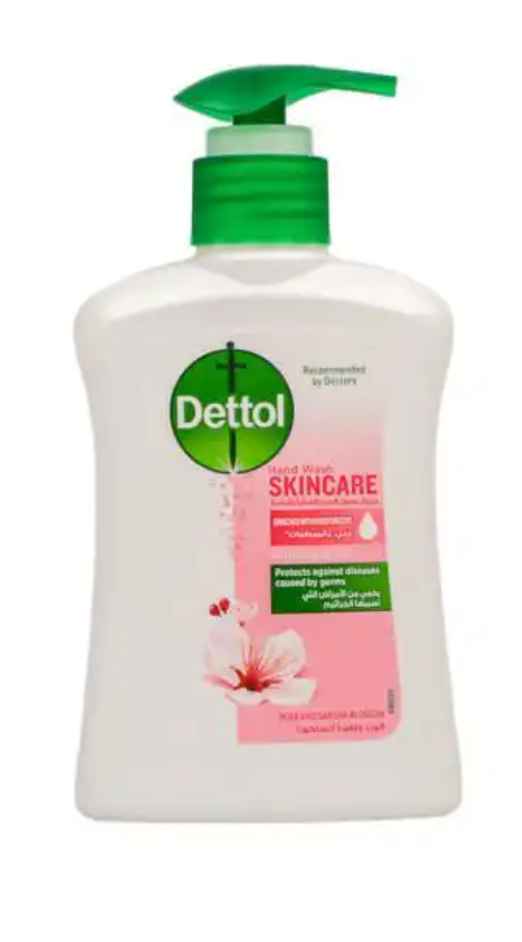 Dettol Savon Liquide Mains Antibactérien Skincare Rose et Fleur de Sakura – 200 ml