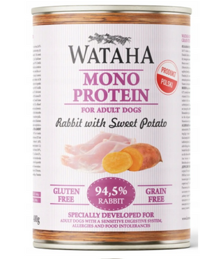 WATAHA MONO ADULT DOG KRÓLIK Z BATATAMI 400G