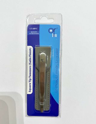 Pince à épiler embout carré - CT-409C - Or bleu/SPC