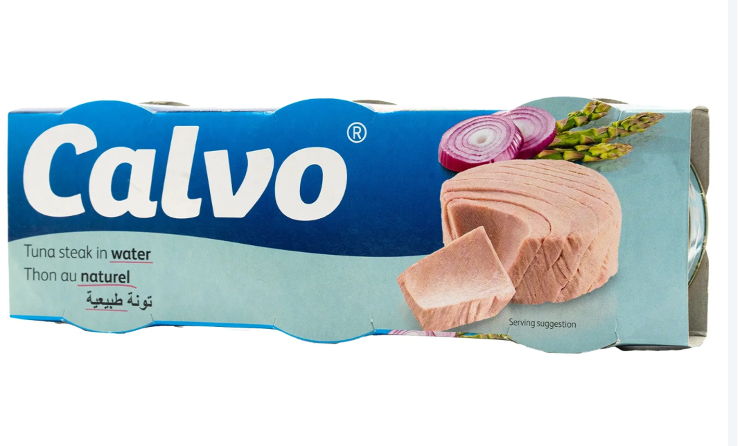 Calvo Thon au Naturel – Pack de 3 Boîtes