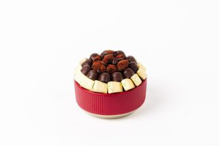 Bol rouge coquelicot strié (C39TPM)