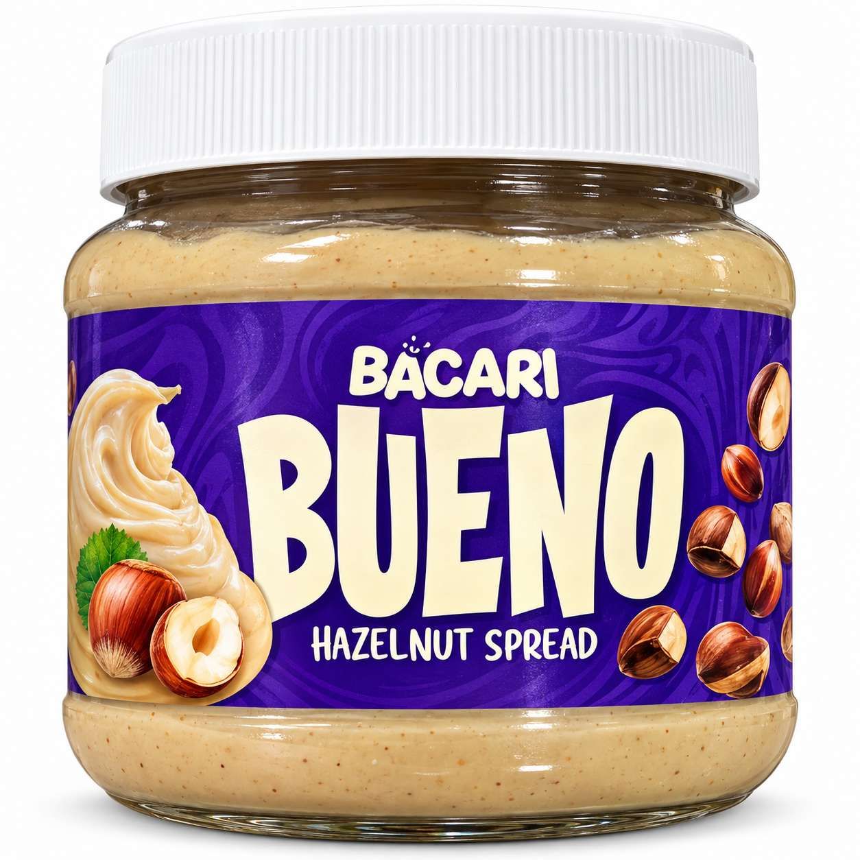 Bacari Bueno Pâte à Tartiner Noisettes – 350 g
