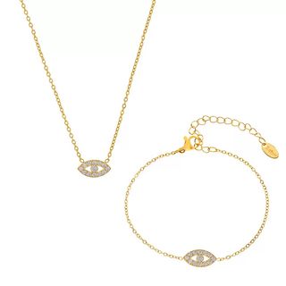 Ensemble de bijoux de luxe plaqué or Idée cadeau EGO057