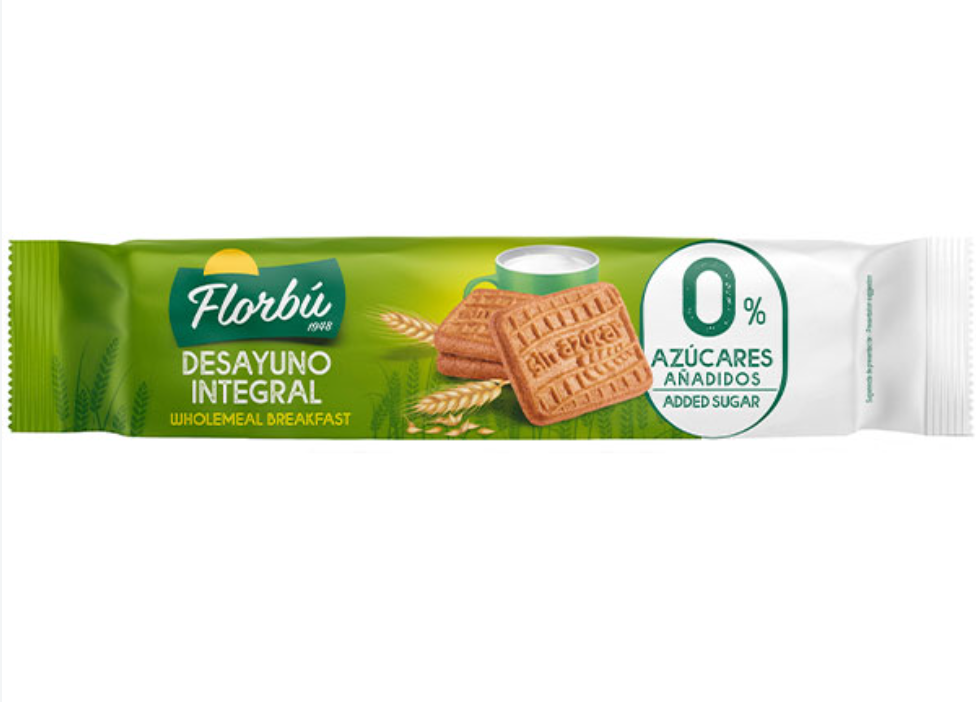 Florbú Desayuno Integral Biscuits Petit-Déjeuner Complet 0% Sucres Ajoutés