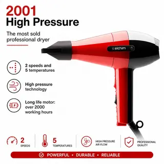Sèche-Cheveux Professionnel Elchim 2001 High Pressure