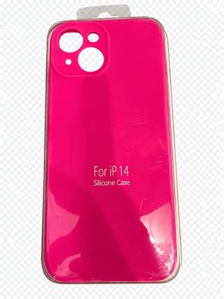 სილიკონის ტელეფონის ქეისი-IPHONE 14 (ვარდისფერი)