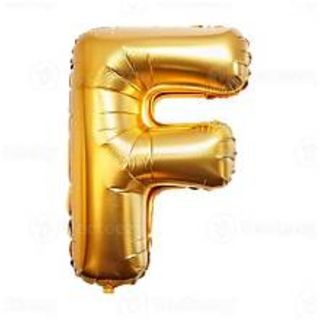 Ballon lettre F GOLD, DECORATION ANNIVERSAIRE