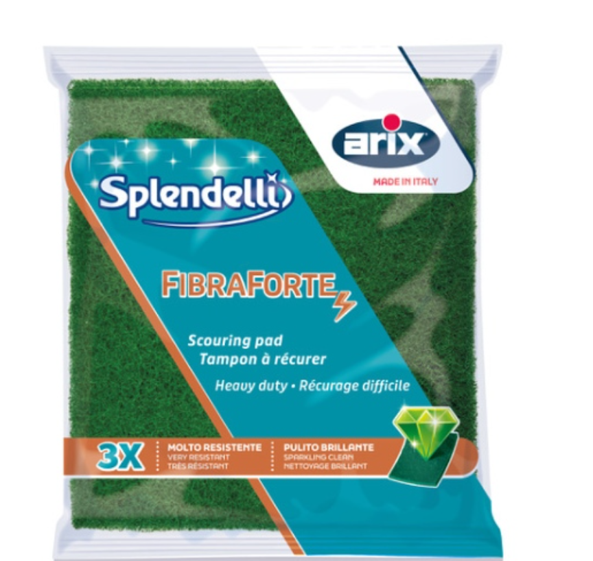 Arix Splendelli Fibraforte Tampons à Récurer – 3 Pièces