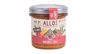 Allos Hof Gemüse Paprika Trio Organiczna pasta warzywna, 135 g