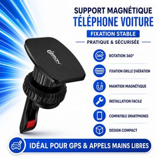 Support Magnétique Voiture – Fixation Stable Pour Smartphone