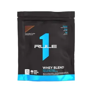Rule 1 Whey Blend Chocolate Fudge 100 % de protéines de lactosérum - 455 g