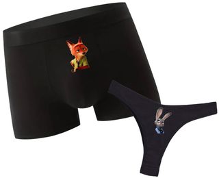 Lenjerie intimă pentru cuplu „Zootopia”