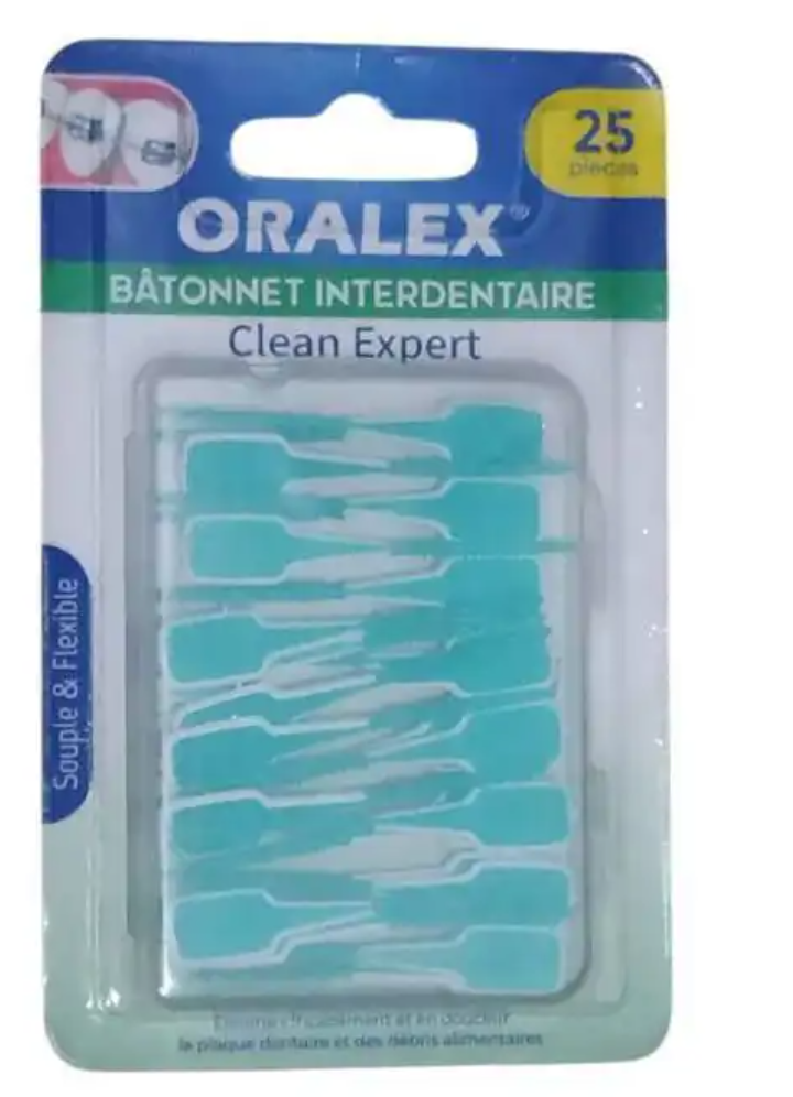 Oralex Bâtonnets Interdentaires Clean Expert – 25 Pièces